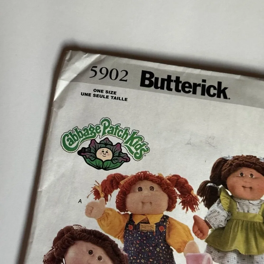 Butterick Sewing Pattern 5902 Cabbage Patch Kids Doll Clothes Bunny Costume 16